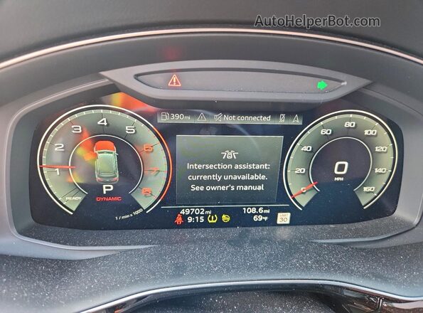 WA1VXAF70MD041409 2021 AUDI Q7 Black Instrument cluster view