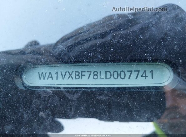 WA1VXBF78LD007741 2020 AUDI Q7 Dark Blue 
