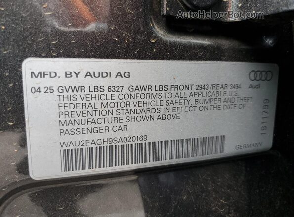 WAU2EAGH9SA020169 2025 AUDI S6 Gray Շարժիչի բաժամունքի տեսք