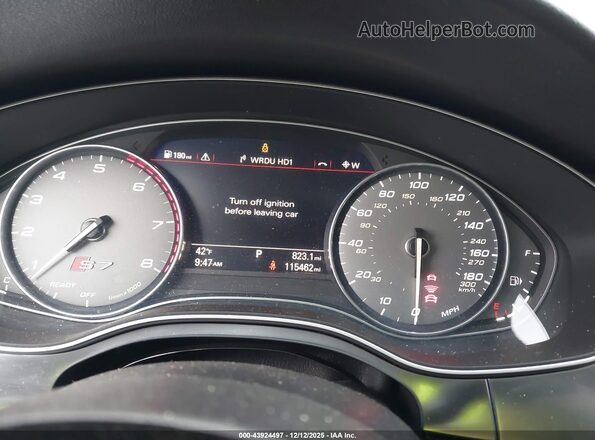 WAU2FAFC5HN106910 2017 AUDI S7 Light Blue Widok tylnych siedzeń