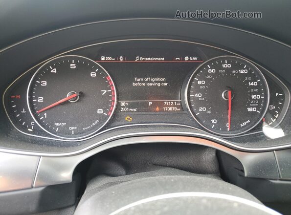 WAU2GAFC8GN028179 2016 AUDI OTHER Black ხელსაწყოთა პანელის ხედი