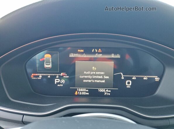 WAU4AGF56RN011205 2024 AUDI OTHER Blue ხელსაწყოთა პანელის ხედი