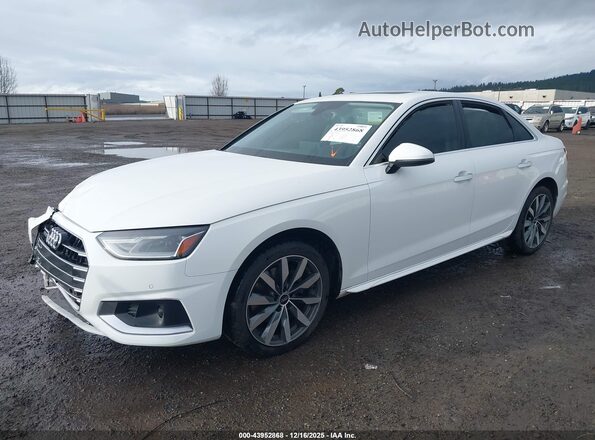 WAUABAF49NN012993 2022 AUDI OTHER White Առջևի ձախ երեք քառորդ տեսարան