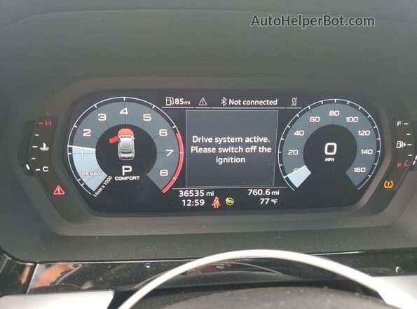 WAUAUDGY7NA036357 2022 AUDI OTHER White Սարքավորումների վահանակի տեսք