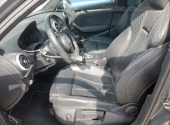 WAUB1GFF1J1030675 2018 AUDI S3 Charcoal Front interior view