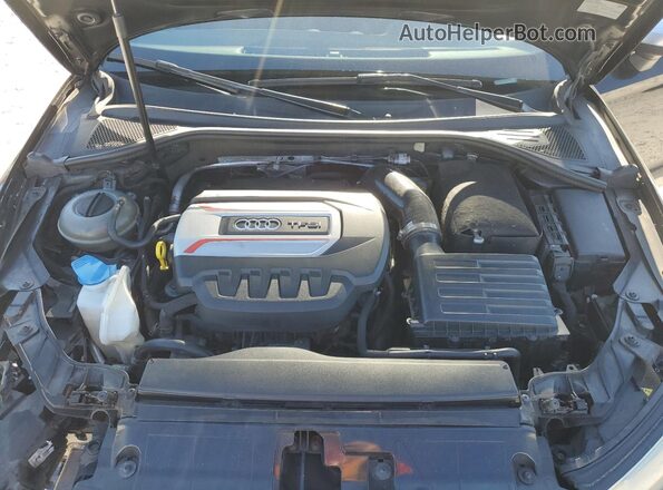 WAUB1GFF2G1118255 2016 AUDI S3 Black Вид задньої частини салону