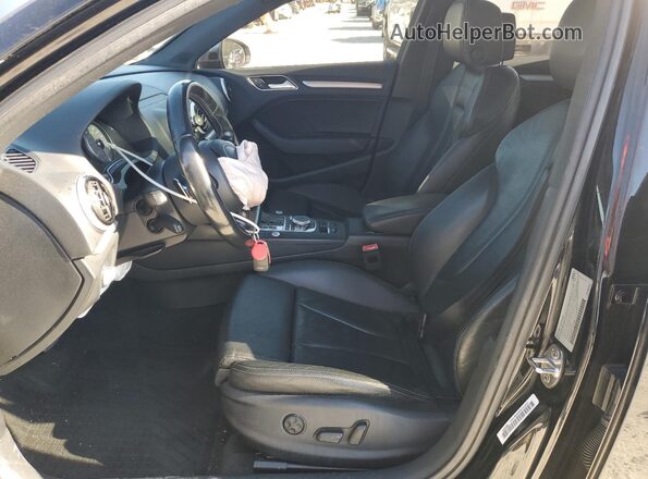 WAUB1GFF2G1118255 2016 AUDI S3 Black Вид салону спереду