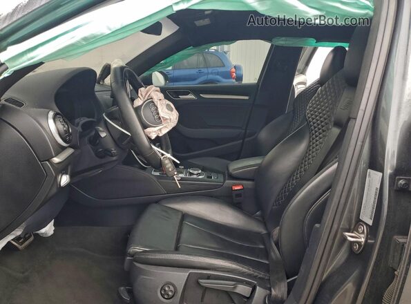 WAUB1GFF2H1017637 2017 AUDI S3 Gray Front interior view