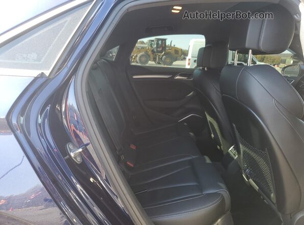 WAUB1GFF5H1026977 2017 AUDI S3 Синий Вид задних сидений