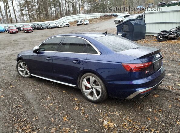 WAUB4AF41MA063649 2021 AUDI S4 Синий Задняя левая четверть