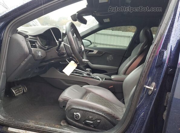 WAUB4AF41MA063649 2021 AUDI S4 Синий Вид салона спереди