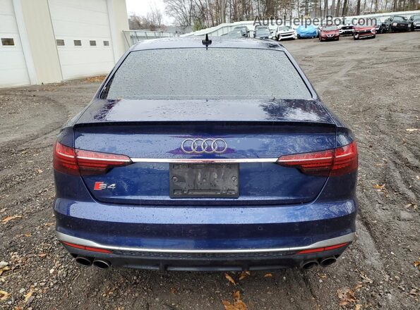 WAUB4AF41MA063649 2021 AUDI S4 Синий Вид сзади