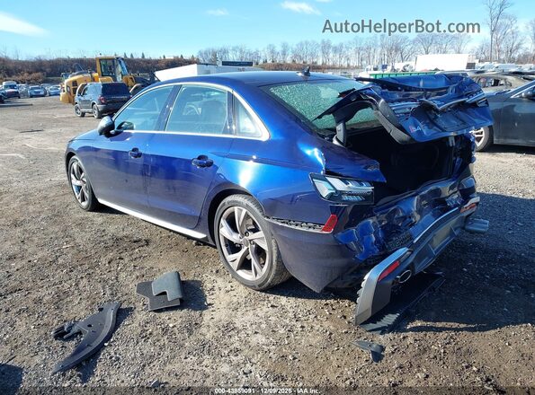 WAUB4AF46MA058379 2021 AUDI S4 Blue Rear left