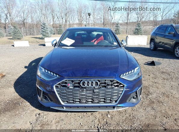 WAUB4AF46MA058379 2021 AUDI S4 Blue Instrument cluster view