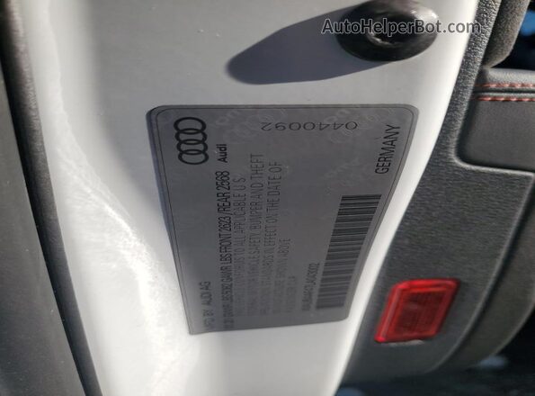 WAUB4AF47LA043002 2020 AUDI S4 White Widok komory silnika