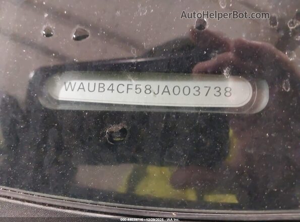 WAUB4CF58JA003738 2018 AUDI S5 Black 