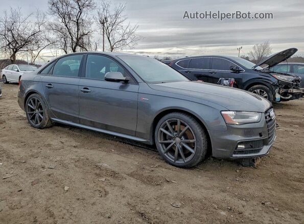 WAUBGAFL6GA009332 2016 AUDI S4 Gray Delantero derecho