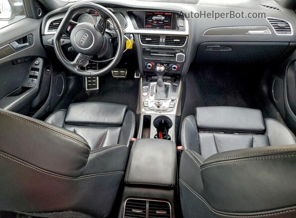 WAUBGAFL6GA009332 2016 AUDI S4 Gray Vista del salpicadero