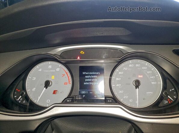WAUBGAFL8GA009994 2016 AUDI S4 White Widok zestawu wskaźników
