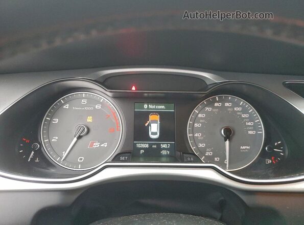 WAUBGAFL9GA002147 2016 AUDI S4 Gray Սարքավորումների վահանակի տեսք