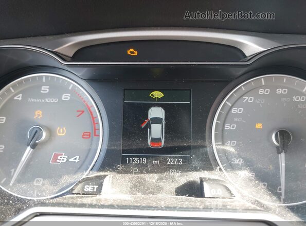 WAUBGAFL9GA002696 2016 AUDI S4 Black Widok tylnych siedzeń