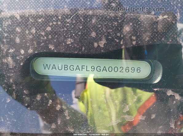 WAUBGAFL9GA002696 2016 AUDI S4 Black Widok komory silnika