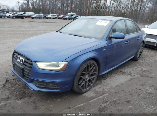 WAUBGAFL9GA004335 2016 AUDI S4 Blue Передня ліва чверть