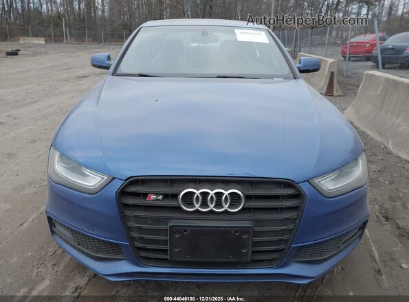 WAUBGAFL9GA004335 2016 AUDI S4 Blue Вид спереду