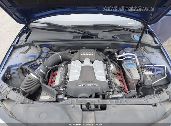 WAUBGAFL9GA004335 2016 AUDI S4 Blue Вид ззаду