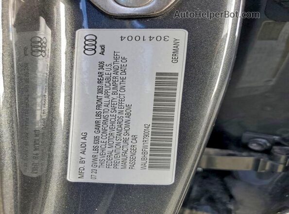 WAUBHBFW1R7900142 2024 AUDI RS Gray Widok komory silnika