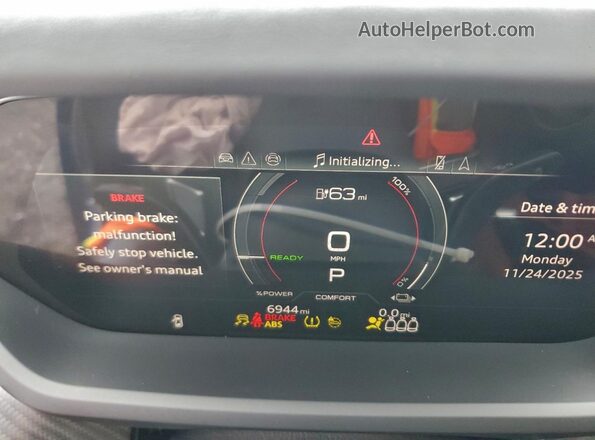 WAUBHBFW3R7900076 2024 AUDI RS Синий Вид щитка приборов