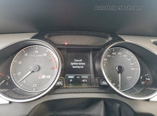 WAUC4AFH1GN009076 2016 AUDI S5 Black Widok zestawu wskaźników