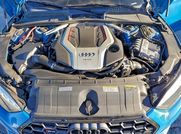 WAUC4CF50LA013607 2020 AUDI S5 Blue Widok wnętrza z tyłu