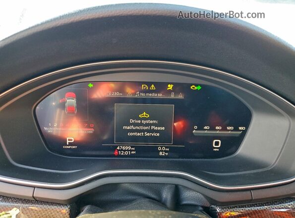 WAUC4CF50LA013607 2020 AUDI S5 Blue Widok zestawu wskaźników