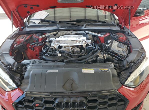 WAUC4CF51NA025123 2022 AUDI S5 Red Rear interior view