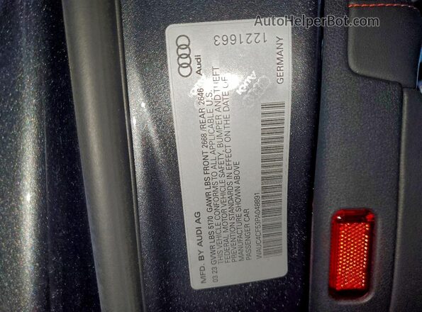WAUC4CF53PA048891 2023 AUDI S5 Gray ძრავის განყოფილების ხედი