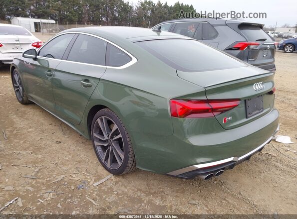 WAUC4CF55NA011807 2022 AUDI S5 Зеленый Задняя левая четверть