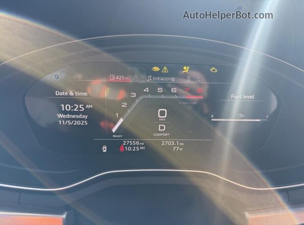 WAUDACF52RA078724 2024 AUDI OTHER Gray Vista del cuadro de instrumentos