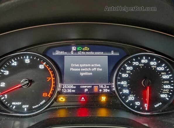 WAUDACF58NA008364 2022 AUDI OTHER White Вид щитка приладів