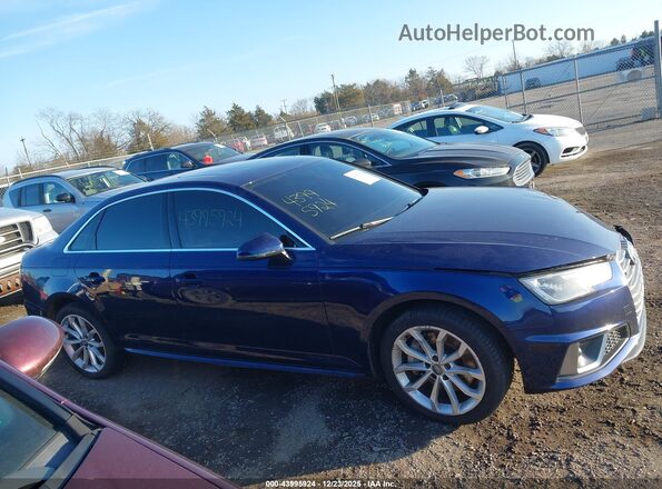 WAUDNAF49KA112762 2019 AUDI OTHER Blue Widok wnętrza z tyłu