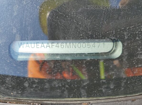 WAUEAAF46MN005471 2021 AUDI OTHER Black Vista del compartimento del motor
