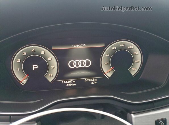 WAUENAF43LN004247 2020 AUDI OTHER Black Вид щитка приладів