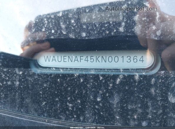 WAUENAF45KN001364 2019 AUDI OTHER Black Vista del compartimento del motor