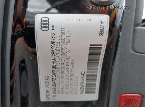 WAUENAF49JA094492 2018 AUDI OTHER Black 