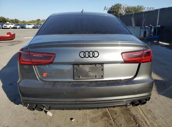 WAUFFAFC6JN025793 2018 AUDI S6 Gray Вид ззаду