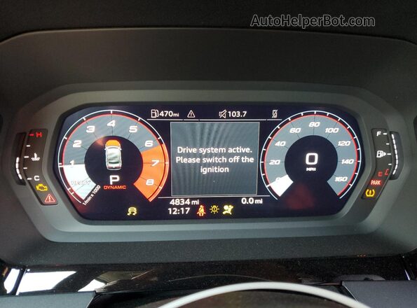 WAUGUDGY7SA038969 2025 AUDI OTHER Black ხელსაწყოთა პანელის ხედი