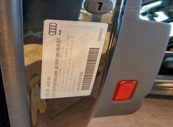 WAUL2AF22LN073526 2020 AUDI OTHER Black VIN կոդի պիտակի տեսք