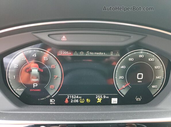 WAULDAF81RN009632 2024 AUDI OTHER Blue Instrument cluster view