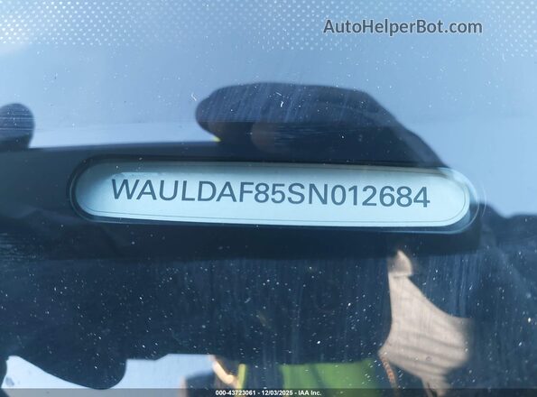 WAULDAF85SN012684 2025 AUDI OTHER Black 