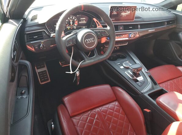 WAUP4AF57KA001801 2019 AUDI S5 Blue Առջևի վահանակի տեսք